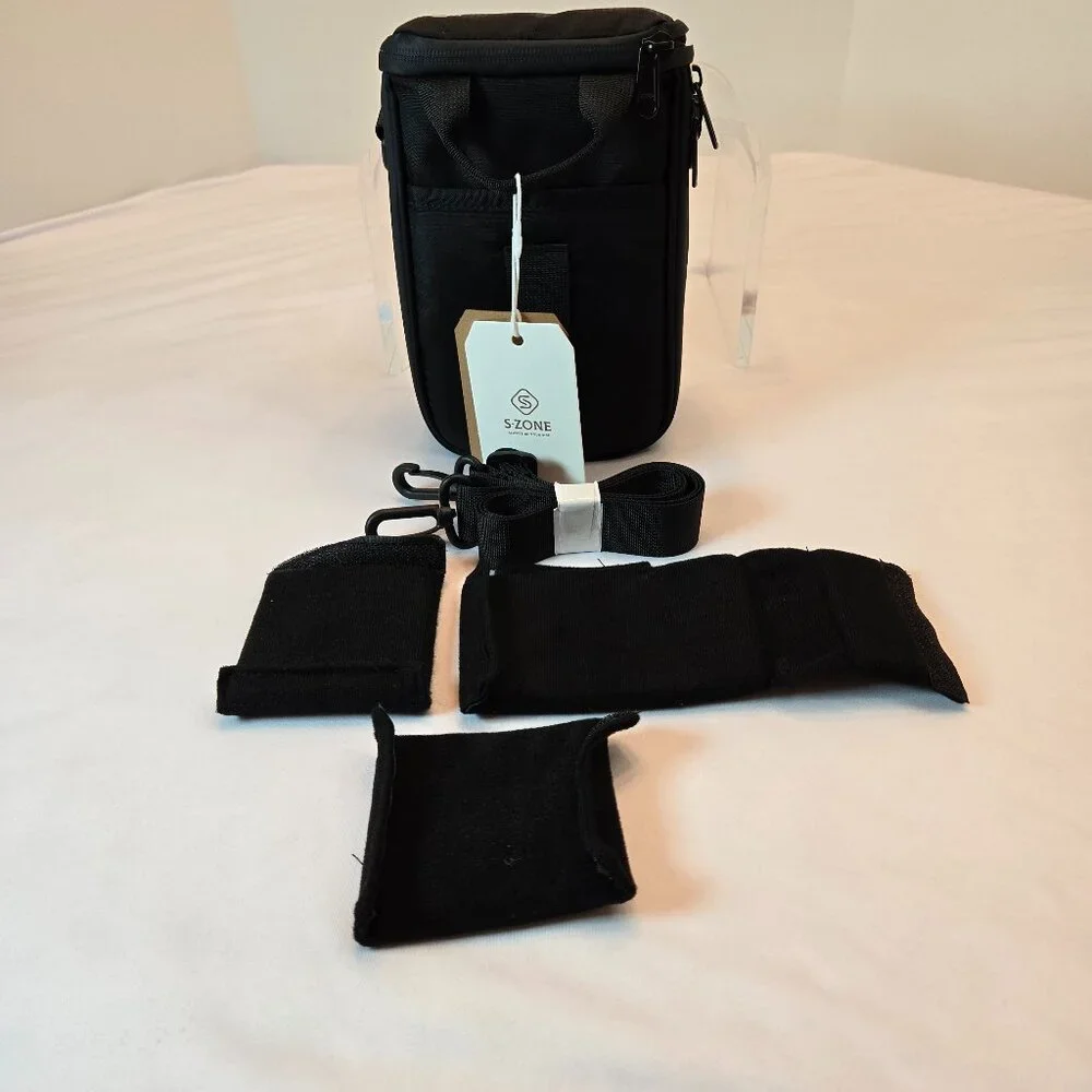 S-ZONE Dual-Open Camera Bag Waterproof Case - Black